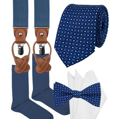 Bubibubi Modrá hedvábná sada Narni – Zboží Dáma