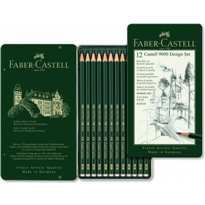 Faber-Castell 9000 Art Set 12 ks – Zboží Mobilmania