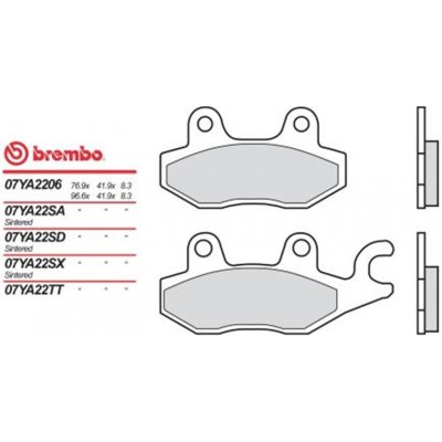 Přední brzdové destičky Brembo Kawasaki 400 Z NINJA 2018 - směs SC | Zboží Auto