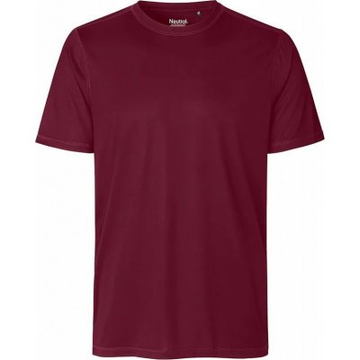 Neutral Unisex sportovní tričko Quick Dry z recyklovaného poly esteru Červená vínová