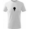 Dětské tričko Žárovka jednoduchá Tričko dětské bavlněné Bílá