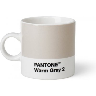 Pantone Světle šedý keramický hrnek na espresso Espresso Warm Gray 2 120 ml – Zbozi.Blesk.cz