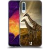 Pouzdro a kryt na mobilní telefon Samsung Pouzdro Head Case Samsung Galaxy A50 / A30s DIVOČINA – ŽIRAFY