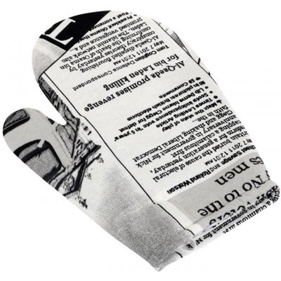 Bellatex Kuchyňská chňapka noviny černé – Zboží Dáma