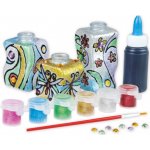 Lena Kreativní sada Třpytivé vázy malování na sklo s doplňky – Sleviste.cz