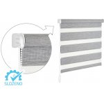 ZEBRA-SHOP Roleta DEN A NOC / KOMPLET / PREMIUM / ŠEDÝ MELÍR / BH 17AG 150 x 140 cm vpravo – Zbozi.Blesk.cz