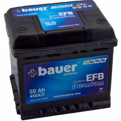 Bauer Carbon EFB 50Ah 450A 12V BA55005 – Hledejceny.cz