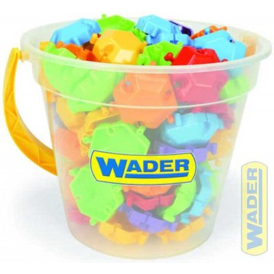Wader 41610 Kostky puzzle plast 88 ks v kbelíku