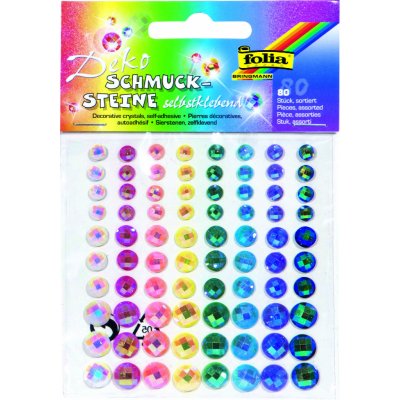 Folia Bringmann Ozdobné kamínky samolepicí 80 ks výběr barev pastelový mix – Hledejceny.cz