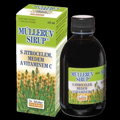 Müllerův sirup s jitrocelem medem a vitaminem C 245 ml – Zboží Mobilmania
