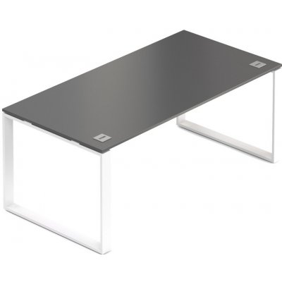 Rauman Stůl Creator 180 x 90 cm, bílá podnož, 2 nohy, antracit – Zboží Mobilmania