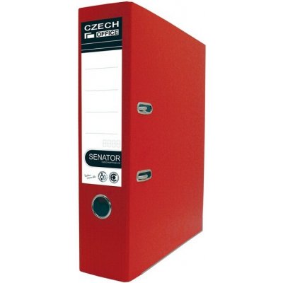 Caesar Pákový pořadač A4 50 mm Senator Office prešpán červený – Zboží Živě