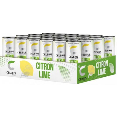 Celsius Lemon Lime Citron Limetka 24 x 355 ml – Zboží Mobilmania