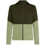 Icebreaker Merino 200 RealFleece Descender LS Zip Hoodie Men DK LODEN/LICHEN/CB zelená – Zboží Mobilmania