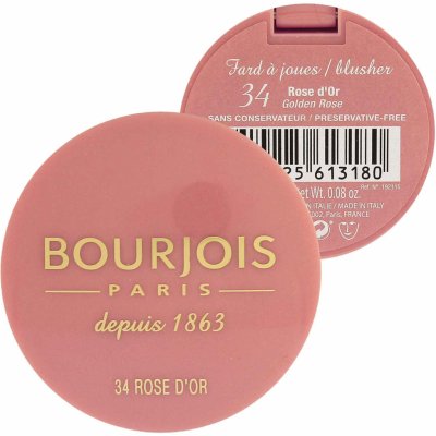 Bourjois Little Round Pot Blush Tvářenka 34 Rose d'Or 2,5 g – Zboží Dáma