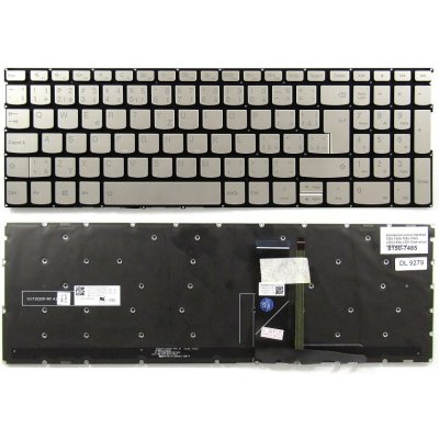 česká klávesnice Lenovo Yoga C740-15IML, IdeaPad 720s-15isk, 720s-15ikb, V330-15ikb,V330-15isk stříbrná CZ/SK podsvit – Hledejceny.cz