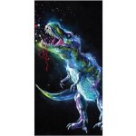 JERRY FABRICS Osuška Dinosaur Black 70 x 140 cm – Zboží Dáma