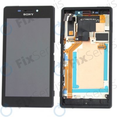 LCD Displej + Dotykové sklo + Rám Sony Xperia M2 Aqua D2403 – Hledejceny.cz