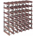 vidaXL Stojan na víno na 42 lahví hnědý masivní borové dřevo – Zboží Dáma