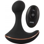 ANOS Rc Prostate Massager With - Vibrační masážní přístroj na prostatu s dálkovým ovládáním Černý – Zboží Dáma