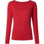 Esmara dámské triko s lodičkovým výstřihem červená – Zboží Dáma