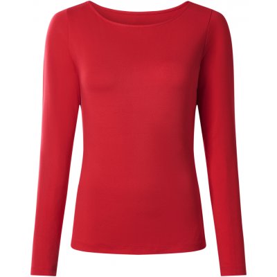 Esmara dámské triko s lodičkovým výstřihem červená – Zboží Dáma