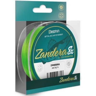 Delphin ZANDERA 8 fluo zelená 150 m 0,1 mm 6,9 kg – Zboží Mobilmania