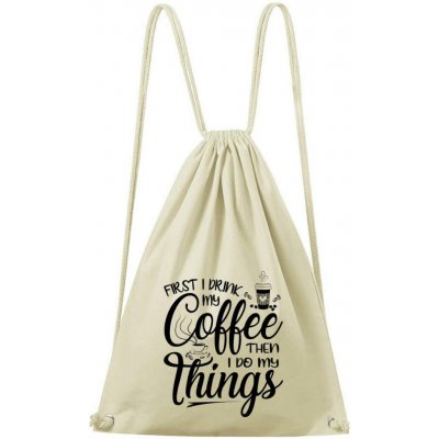 Dobrý triko bavlněný batoh Coffee Natural – Hledejceny.cz