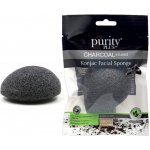 Purity Plus Charcoal odličovací houbička Konjac s aktivním uhlím – Zboží Dáma
