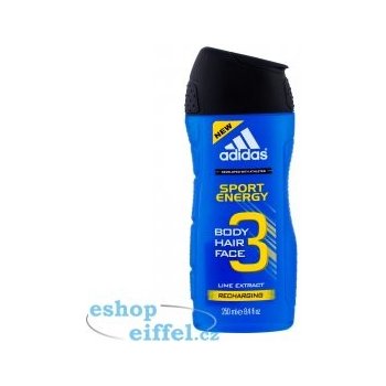 Adidas 3 Active Sport Energy Men sprchový gel 250 ml