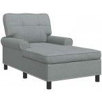vidaXL Chaise Lounge Světle šedá 91 x 157 x 91 cm