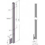 HAHNHOLZ Nerezový sloupek - boční uchycení – Sleviste.cz