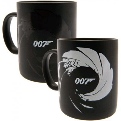 CurePink Proměňovací keramický hrnek James Bond 007 Gunbarrel SCMG25416 315 ml