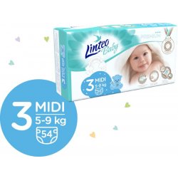 Linteo Baby Prémium Midi 5-9 kg 216 ks