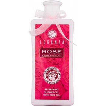 Leganza Rose osvěžující sprchový gel Bulgarian Rose Oil 200 ml