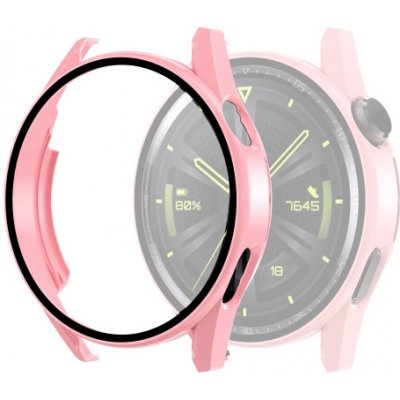 VSECHNONAMOBIL Plastový kryt s ochranným sklem pro Huawei Watch GT 3 46mm růžový 38428 – Zboží Živě