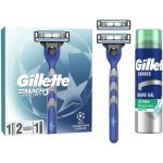 Gillette Mach3 strojek Sport2 náhradní hlavice + gel na holení 200 ml – Zboží Mobilmania