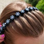 Čelenka s kamínky do vlasů - modrá – Zbozi.Blesk.cz