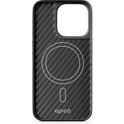 Pouzdro Epico Mag+ Hybrid Carbon Case - MagSafe compatible iPhone 15 - černé