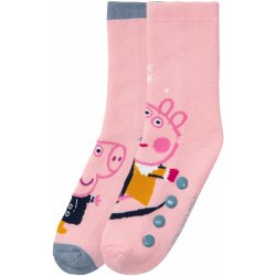 Prasátko Peppa Dívčí ponožky 2 páry růžová