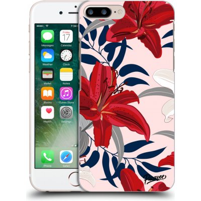 Pouzdro Picasee silikonové Apple iPhone 7 Plus - Red Lily čiré – Zboží Mobilmania