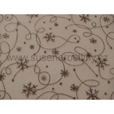 susenerostliny.cz vánoční organza B89 hnědá 36cm x 10y – Hledejceny.cz