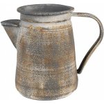 Šedý antik plechový dekorační džbánek 20*12*16 cm Clayre & Eef – Hledejceny.cz