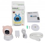 Evolveo Baby Monitor Lux chytrá 360° videochůvička růžová – Zboží Dáma