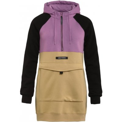 Horsefeathers dámská mikina Palea růžová/žlutá/černá – Zboží Dáma