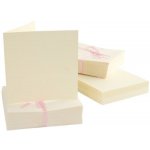 TEMPUS Obálka svatební sada CREAM 100ks obálek 120gr. + 100ks karta 240gr. (13,5cmx13,5 cm) – Zboží Živě