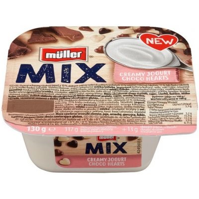 Müller Mix Choco Hearts jogurt 130 g – Zboží Mobilmania