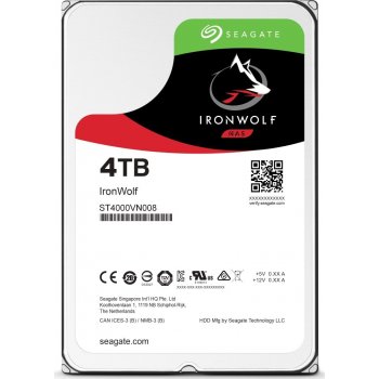 Seagate IronWolf 4TB, 3,5", 5900rpm, SATA, ST4000VN008