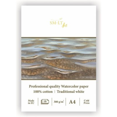 SM.LT Akvarelový papír Professional quaity SMLT blok A4 300 g/m2, 10 listů – Zbozi.Blesk.cz