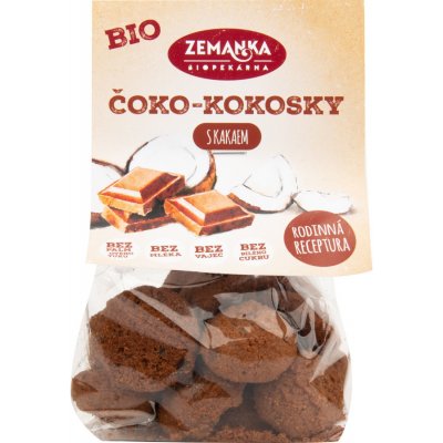 Biopekárna Zemanka Bio Čoko kokosky s Fair Trade čokoládou 100 g – Zboží Mobilmania